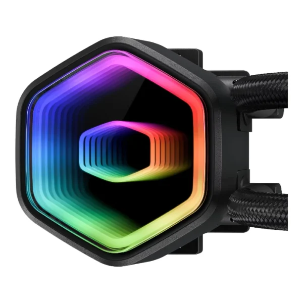 Cooler Master MasterLiquid 360 Core II ARGB — Enfriador líquido AiO 360mm, socket AM4, AM5, LGA 1700, LGA 1851, Negro | MLW-D36M-A18PA-R1 - Imagen 4
