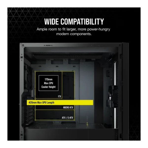 Corsair 5000D AIRFLOW —  Caja ATX, Fans, Negro | CC-9011210-WW - Imagen 10