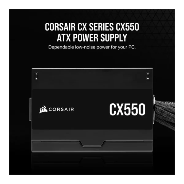 Corsair CX550 80 PLUS Bronze - Fuente de Poder ATX, no modular, negro - Imagen 2