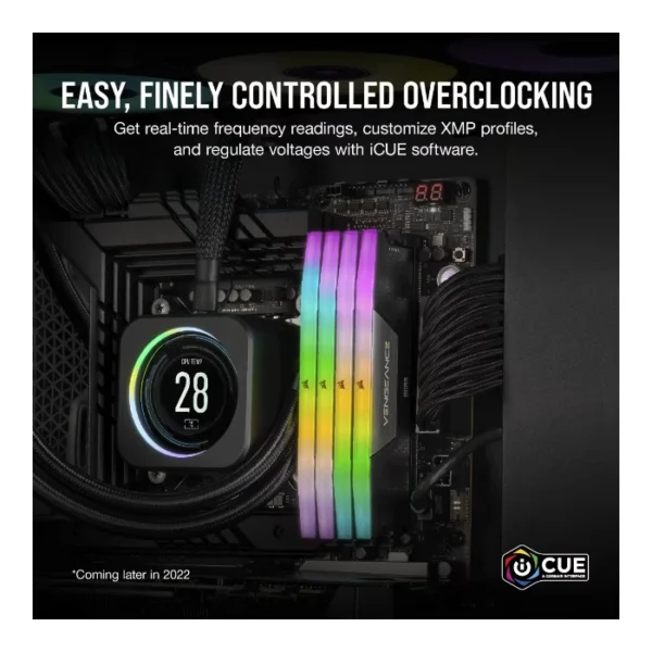 Corsair Vengeance RGB DDR5 16GB (2x8GB) 5200MHz CL40 DIMM | CMH16GX5M2B5200C40 - Imagen 4