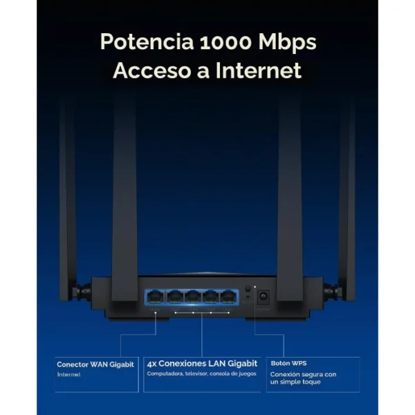 Cudy BE3600 — Router Wi-Fi 7 | Hasta 3.6 Gbps | Hasta 130 m² - Imagen 4