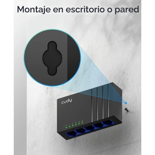 Cudy GS105D — Switch | 5 puertos | 10/100/1000 Mbps - Imagen 8
