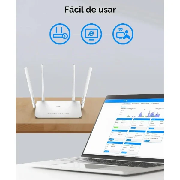 Cudy WR1300 — Router Wi-Fi 5 | Hasta 1200 Mbps | Hasta 100 m² - Imagen 3