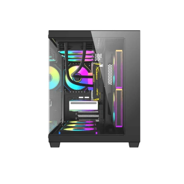 DarkFlash B275 PRO Black — Caja MicroATX, 6 Fans, Negro | B275 PRO-BK - Imagen 4
