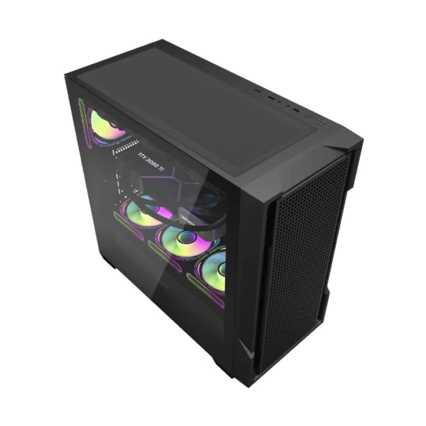 DarkFlash DS900 MESH Black — Caja ATX, Sin Fans, Malla Frontal, Negro | DS900 MESH-BK - Imagen 7