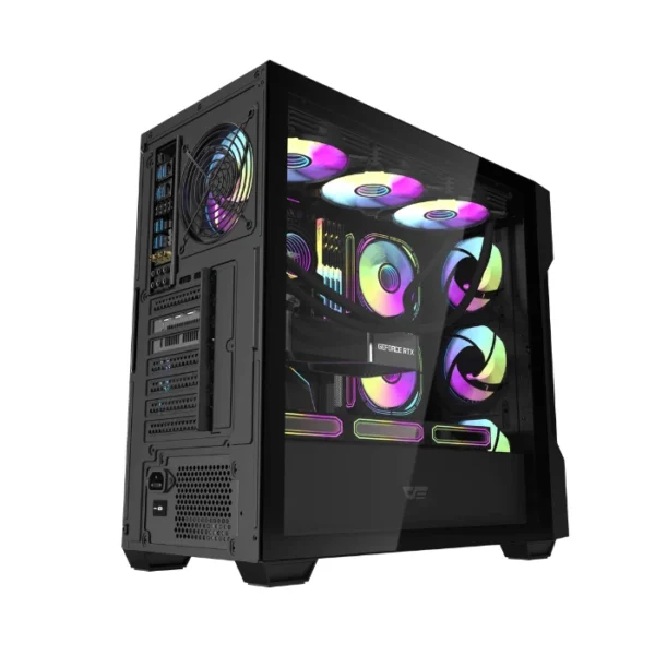 DarkFlash DS900 MESH Black — Caja ATX, Sin Fans, Malla Frontal, Negro | DS900 MESH-BK - Imagen 3