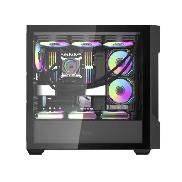 DarkFlash DS900 MESH Black — Caja ATX, Sin Fans, Malla Frontal, Negro | DS900 MESH-BK - Imagen 2