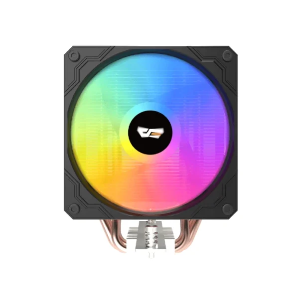 DarkFlash M400 Black — Disipador de aire 120mm, digital display, compatible con Intel (115X, 1200, 1700, 1851), AMD (AM4, AM5), 4-Pin PWM, Negro | M400-BLACK - Imagen 2