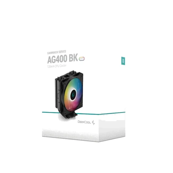 DeepCool AG400 BK ARGB — Disipador de aire 120mm, para CPU, Negro | R-AG400-BKANMC-G2 - Imagen 5