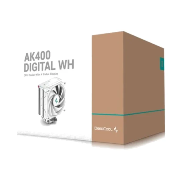 DeepCool AK400 Digital SE WH — Disipador de aire, altura 156mm, socket AM4, AM5, LGA 1700, LGA 1851, Blanco | R-AK400-WHADMN-GJD - Imagen 2