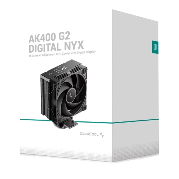 DeepCool AK400 G2 Digital NYX — Disipador de aire, altura 156mm, socket AM4, AM5, LGA 1700, LGA 1851, Negro | R-AK400G2-BKNNMN-GJD-1 - Imagen 2
