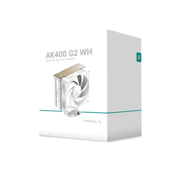 DeepCool AK400 G2 WH Wood Grain — Disipador de aire, altura 156mm, socket AM4, AM5, LGA 1700, LGA 1851, Blanco | R-AK400G2-WHNNMN-GJD - Imagen 7