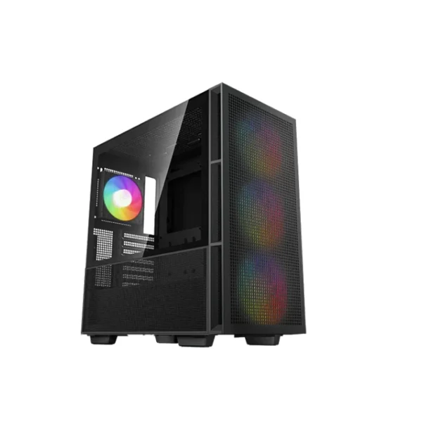 DeepCool CH560 — Caja ATX, Vidrio templado en lateral, 3 Fans ARGB 140mm, Negro | R-CH560-BKAPE4-G1