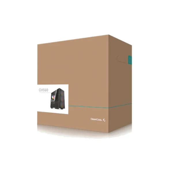 DeepCool CH560 — Caja ATX, Vidrio templado en lateral, 3 Fans ARGB 140mm, Negro | R-CH560-BKAPE4-G1 - Imagen 6