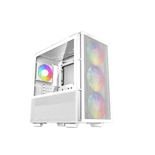 DeepCool CH560 WH — Caja ATX, Vidrio templado en lateral, 3 Fans ARGB 140mm, Blanco | R-CH560-WHAPE4-G1