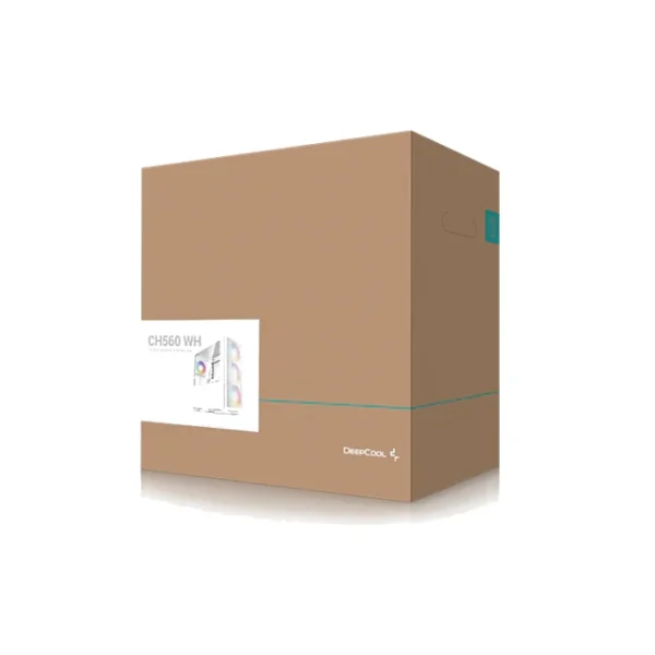 DeepCool CH560 WH — Caja ATX, Vidrio templado en lateral, 3 Fans ARGB 140mm, Blanco | R-CH560-WHAPE4-G1 - Imagen 6