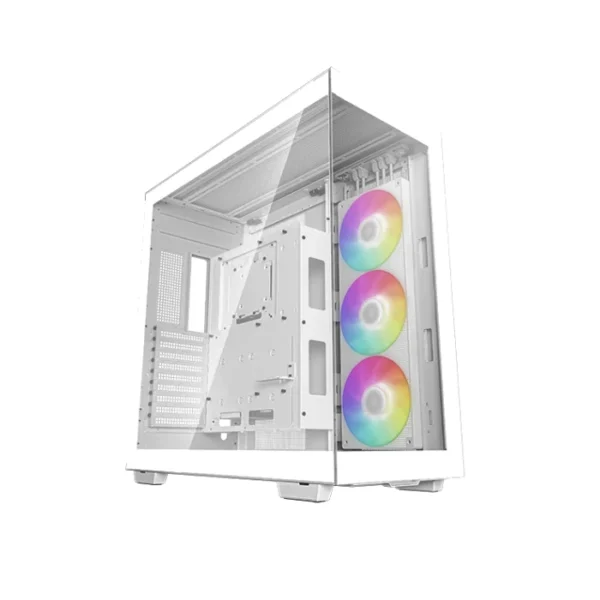 DeepCool CH780 — Caja ATX Premium, Vidrio templado al frente y lateral, Blanco | R-CH780-WHADE41-A1