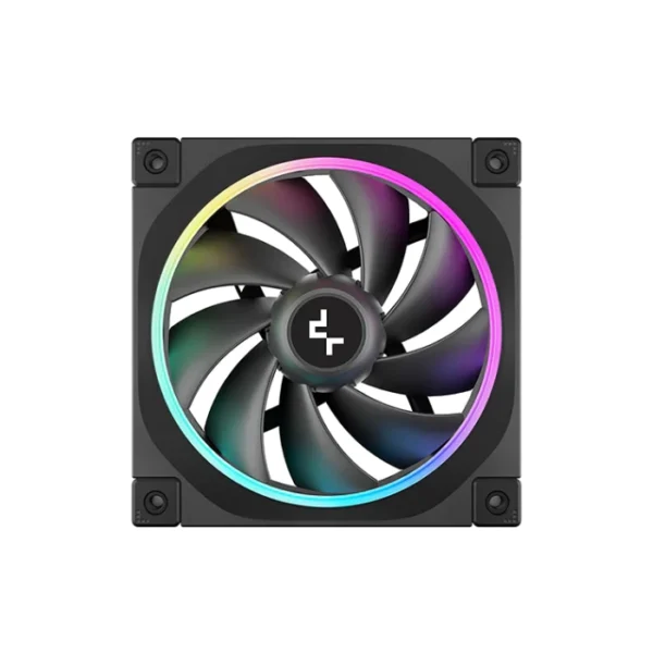 DeepCool FL12 3 IN 1 — 3 Fans 120mm ARGB, 1200rpm, Conector PWM 4 pines, Negro | R-FL12-BKAPN3-G - Imagen 2