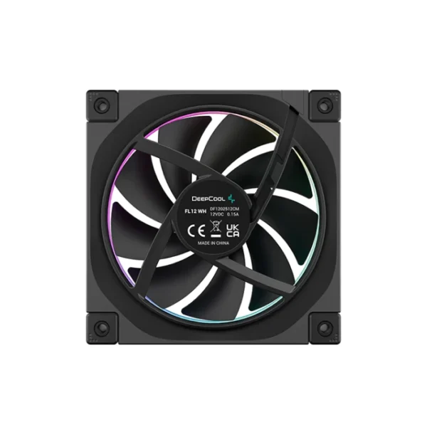 DeepCool FL12 3 IN 1 — 3 Fans 120mm ARGB, 1200rpm, Conector PWM 4 pines, Negro | R-FL12-BKAPN3-G - Imagen 4