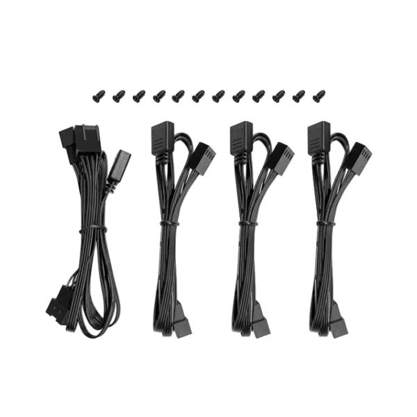 DeepCool FL12 3 IN 1 — 3 Fans 120mm ARGB, 1200rpm, Conector PWM 4 pines, Negro | R-FL12-BKAPN3-G - Imagen 5