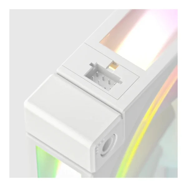 DeepCool FL12R WH 3 IN 1 — 3 Fans Reversibles 120mm ARGB, 1200rpm, Conector PWM 4 pines, Blanco | R-FL12R-WHAPN3-G - Imagen 6
