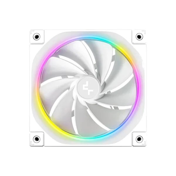 DeepCool FL12R WH 3 IN 1 — 3 Fans Reversibles 120mm ARGB, 1200rpm, Conector PWM 4 pines, Blanco | R-FL12R-WHAPN3-G - Imagen 3