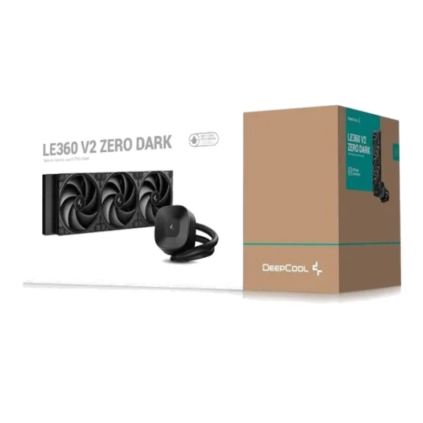 DeepCool LE360 V2 ZERO DARK — Enfriador Líquido AiO 360mm, socket AM4, AM5, LGA 1700, LGA 1851, Negro | R-LE360ZERO-BKLNMD-G-1 - Imagen 2