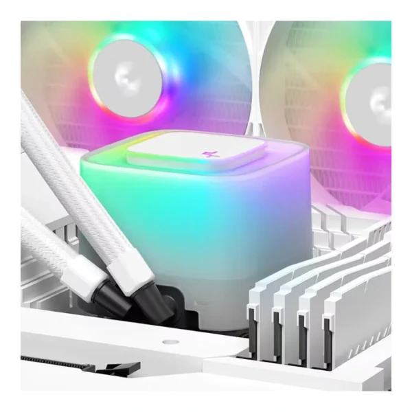 DeepCool LE360 WH V2 — Enfriador Líquido AiO 360mm, socket AM4, AM5, LGA 1700, LGA 1851, Blanco | R-LE360-WHAMMN-G-2 - Imagen 3