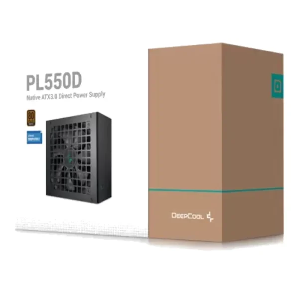 DeepCool PL550D 550W Bronze — Fuente de Poder ATX, No modular, Negro | R-PL550D-FC0B-JDUS-V2 - Imagen 2