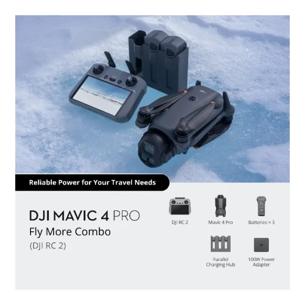 DJI Mavic 4 Pro Fly More Combo — Dron insignia de alto rendimiento diseñado para fotografía y videografía aérea profesional - Imagen 3