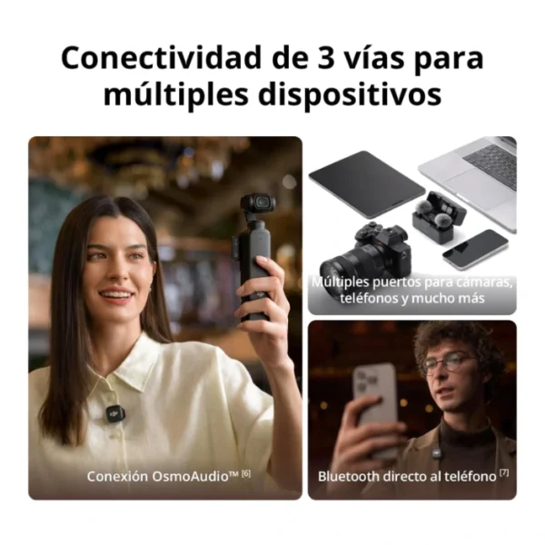 DJI Mic 3 (1 TX + 1 RX) — Sistema de micrófono inalámbrico, 1 transmisor y 1 receptor | No incluye estuche de carga - Imagen 4