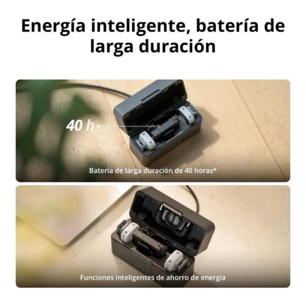 DJI Mic Mini 2S (2 TX + 1 RX + Estuche) — Kit de 2 Transmisores + 1 Receptor + Estuche de carga - Imagen 5