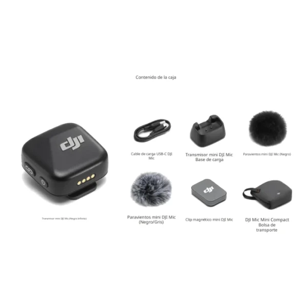 DJI Mic Mini Transmisor (Infinity Black) — Micrófono inalámbrico ultraligero diseñado para creadores de contenido. - Imagen 7