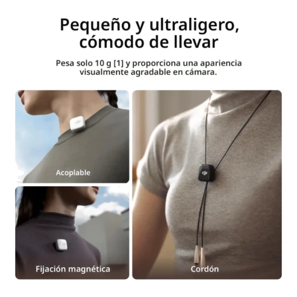 DJI Mic Mini Transmisor (Infinity Black) — Micrófono inalámbrico ultraligero diseñado para creadores de contenido. - Imagen 5