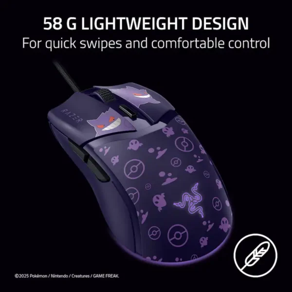 Razer Cobra Gengar Edition — Mouse alámbrico, 8500 DPI, Chroma RGB - Imagen 2