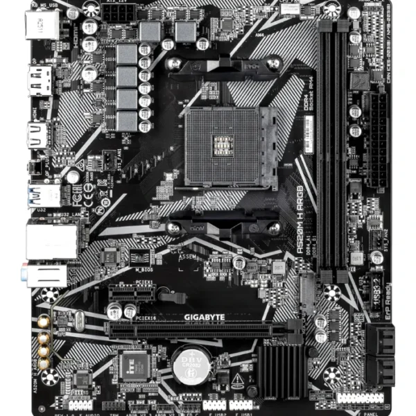 Gigabyte A520M H ARGB — MicroATX, AM4, DDR4, 2 slots - Imagen 2