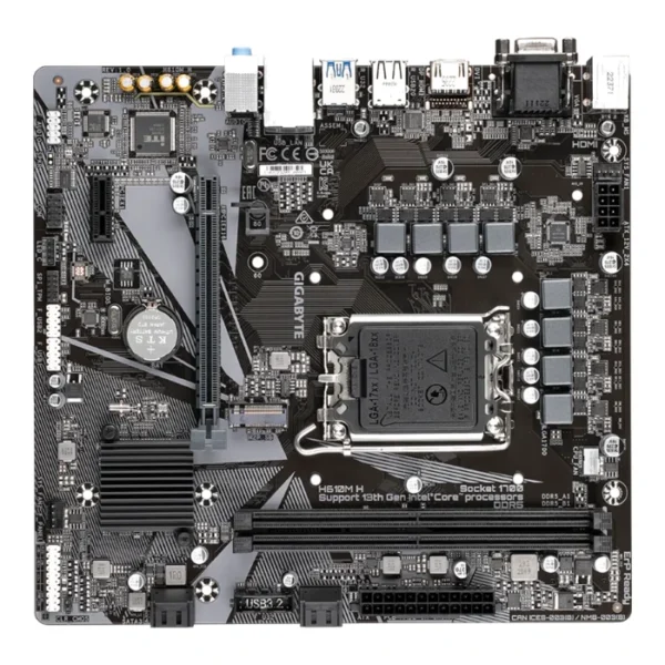 GIGABYTE H610M H — MicroATX, LGA 1700, DDR5, 2 slots - Imagen 3