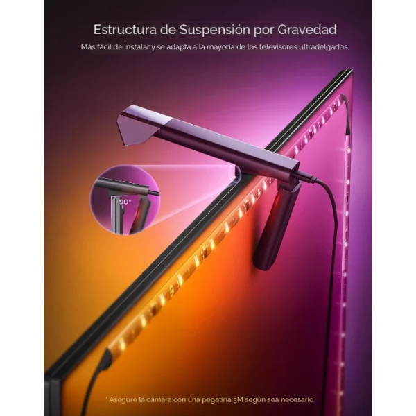 Govee TV Backlight 3 Lite —  Para televisores de 55 a 65 pulgadas, con cámara | H60991D1 - Imagen 7