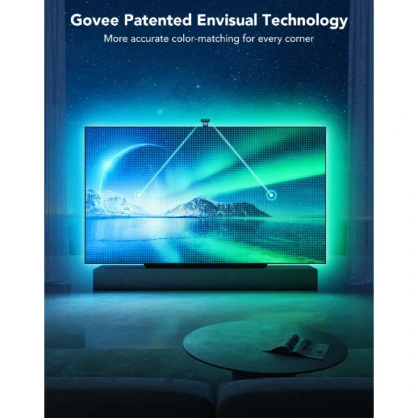 Govee Envisual TV Backlight T2 —  Para televisores de 55 a 65 pulgadas, con dual cámara | H605C111-OF-LA - Imagen 6