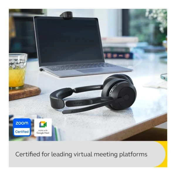 Jabra Evolve2 55 Link380a UC Stereo — Audífonos inalámbricos, ANC, Bluetooth - Imagen 2