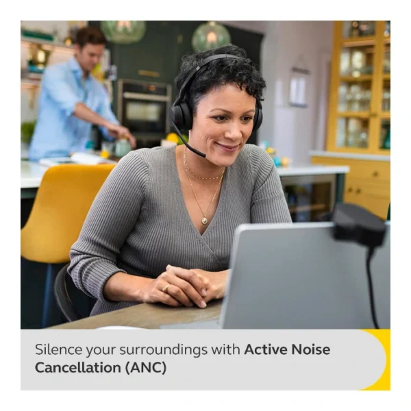 Jabra Evolve2 55 Link380a UC Stereo — Audífonos inalámbricos, ANC, Bluetooth - Imagen 3