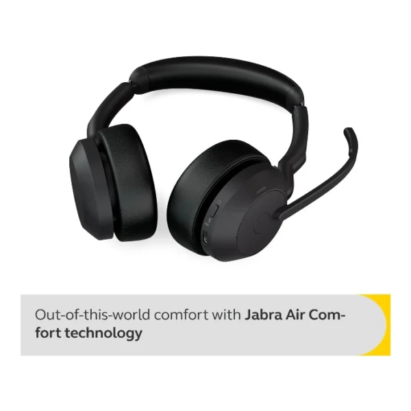 Jabra Evolve2 55 Link380a UC Stereo — Audífonos inalámbricos, ANC, Bluetooth - Imagen 5