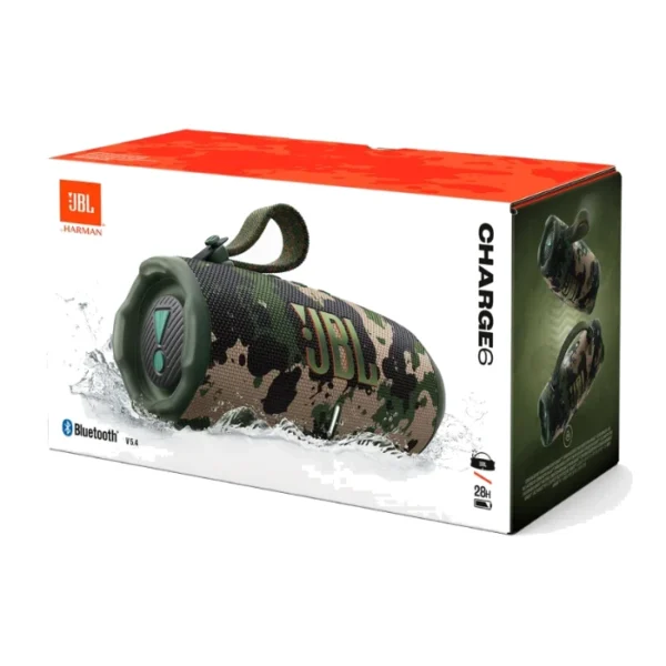 JBL Charge 6 — Altavoz Bluetooth portátil impermeable, prueba de caídas, sonido JBL Pro, verde - Imagen 2