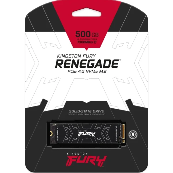 Kingston Fury Renegade 500GB — SSD NVMe M.2 | PCIe 4.0 | hasta 7,300MB/s - Imagen 2