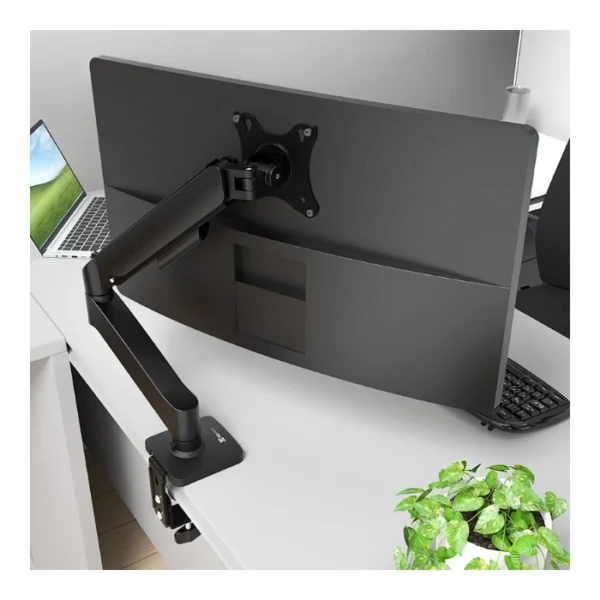 KlipXtreme KMM-401 — Brazo articulado con mecanismo de resorte de gas, para monitores de 17" a 32" - Imagen 6