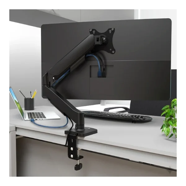 KlipXtreme KMM-401 — Brazo articulado con mecanismo de resorte de gas, para monitores de 17" a 32" - Imagen 3