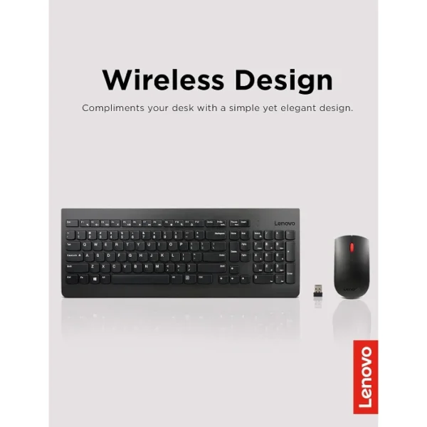 Lenovo 510 — Combo de Teclado y Mouse, Inalámbrico, Español, Negro - Imagen 4