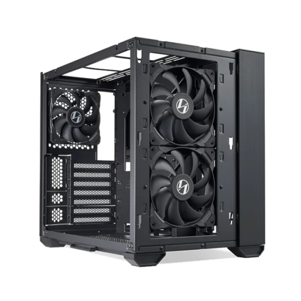 Lian Li O11 Air Mini —Caja ATX, 2 Fans 140mm, 1 Fan 120mm, Negro | G99.O11AMX.00 - Imagen 3