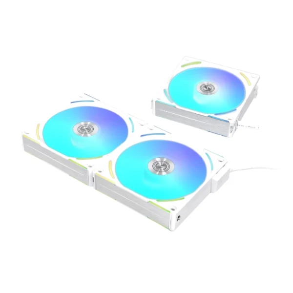 Lian Li UNI Fan AL120 V2 ARGB White — Kit 3 Fans 120mm, blanco | G99.12ALV23W.00 - Imagen 5