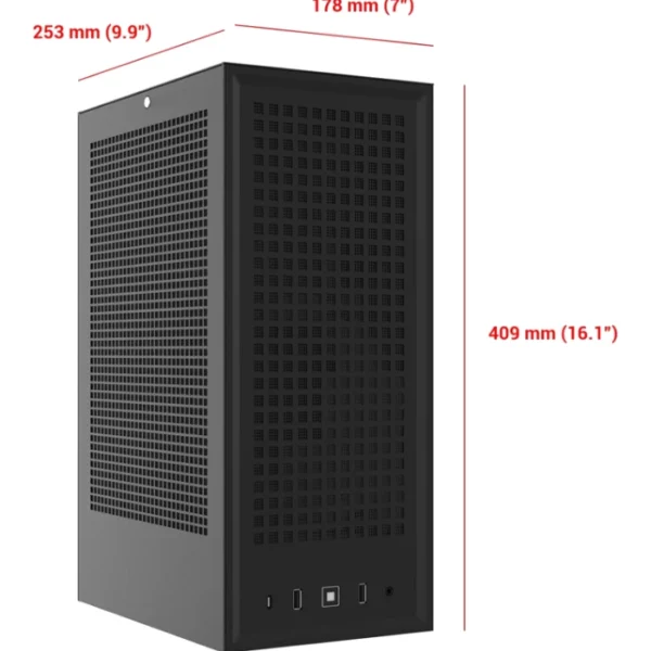 HYTE Revolt 3 Black — Caja Mini ITX Premium, sin fans, negro | CS-HYTE-REVOLT3-B - Imagen 4